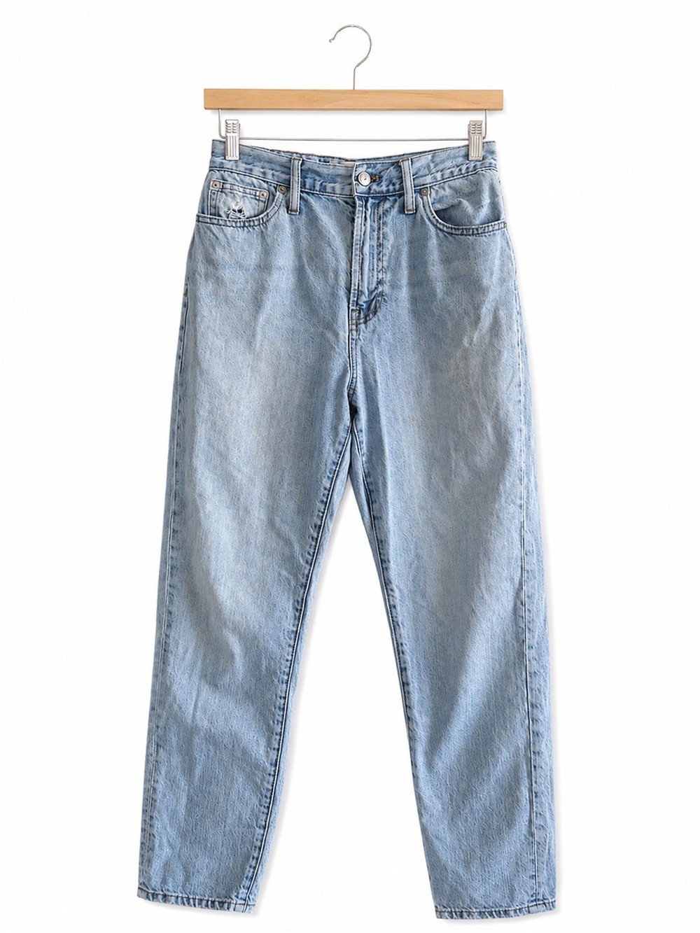 Madewell Perfect Vintage Straight Jeans Light Wash High Rise 100% Cotton
